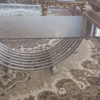 میز شیشه ای پایه استیل|مبلمان خانگی و میز عسلی|دورود, |دیوار