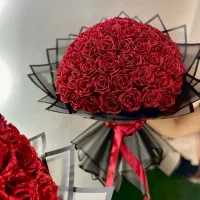 دسته گل رُز روبانی