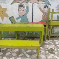 میز و نیمکت چوبی دانش آموزی مقطع ابتدایی