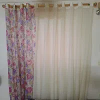 ۴عدد پرده پانچ عرض پرده امترو۸۰ در ۲و ۳۰|پرده، رانر، رومیزی|آمل, |دیوار