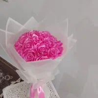 دسته گل روبانی|گل مصنوعی|خرم‌آباد, |دیوار