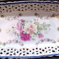 دوعدد سینی و قندان قدیمی