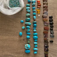 سنگ زمرد سنگ فیروزه سنگ باباقوری اصل معدنی