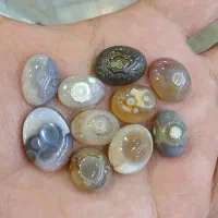 نگین عقیق باباقوری هندی اصل رنگ طبیعی