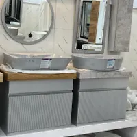 روشویی کابینتی طوسی براق گاتریا//تولیدی