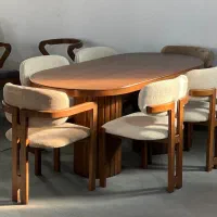 میز ناهارخوری چوبی مدل اِچ میز و صندلی غذاخوری|میز و صندلی غذاخوری|مشکین‌دشت, |دیوار