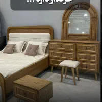 تخت دو نفره وسرویس خواب وکمد