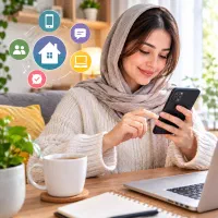 کار در منزل با گوشی