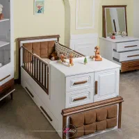 ست تخت و کمد کودک برند ژیک (تمیز و سالم)