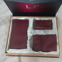 ست کیف پول چرم طبیعی