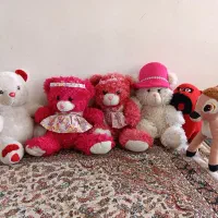 تعدادی عروسک پارچه ای