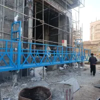 سیمانکاری جایگزین داربست بالابرآسانسور(کلایمر)