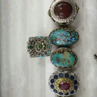 انگشتر نقره فیروزه مردانه