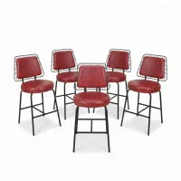 صندلی فلزی با طراحی خاص/مناسب کافه و فضای مدرن