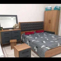 سرویس تخت خواب دونفره مدل چستر چوبی