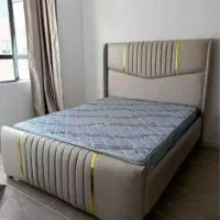 تولید انواع تخت پارچه ای و ملامینه|تخت و سرویس خواب|گلبهار, شهر جدید گلبهار|دیوار