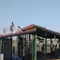 جوشکاری  و پوشش سقف شیبدار