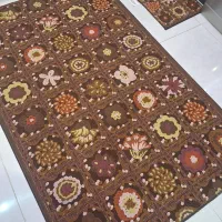 گلیم فرش باطرح برجسته باپادری شیک،ارزانترازموکت