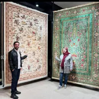 فرش نمایندگی مدل طلا کوب ۱۵۰۰ شانه ۱۲ متری