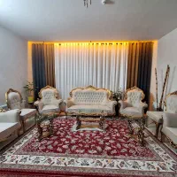 مبلمان استیل ۹ نفره بهمراه میزعسلی