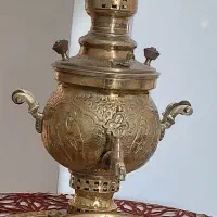 سماور و قوری برنجی