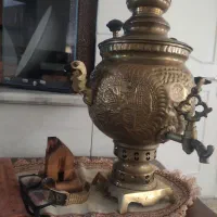سماور ذغالی برنجی
