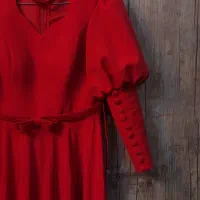 لباس مجلسی قرمز ماکسی|لباس|اصفهان, کوی امیریه|دیوار