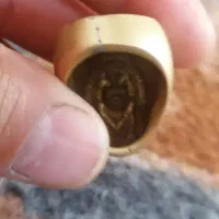 انگشتر قدمی جنس شم برنزی ترحه عکس امام حسین|بدلیجات|خوی, |دیوار