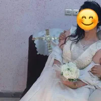 لباس عروس سنگ کاری شده شکیل و زیبا|لباس|رشت, ساغری سازان|دیوار