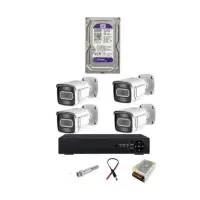 پک کامل ۴دوربینه با تمام وسایل