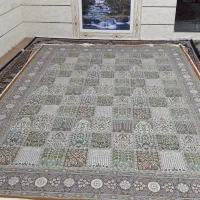 فرش خشتی ابریشم|فرش|اصفهان, بیدآباد|دیوار