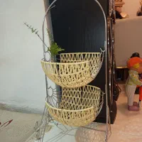 سبد دوطبقه و سبد میوه استیل نو نو|ظروف سرو و پذیرایی|کرج, شهرک شهرداری|دیوار