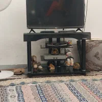 میزتلوزیون شیشه ای سالم