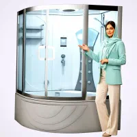 کابین دوش البرز با جکوزی سونا بخار خشک مخصوص کرج