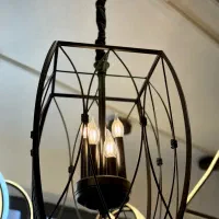 لوستر نئونی،چوبی،فلزی|لوستر و چراغ آویز|اردبیل, |دیوار