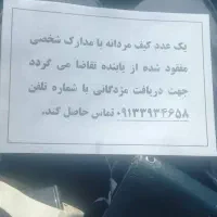 گم‌شدن کیف مردانه بنام محمد علی سعیدی