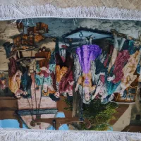 تابلو فرش دست بافت ابریشمی