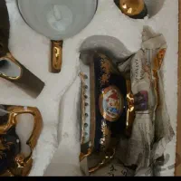 سرویس چینی سورمه ای سه دختر لیلی مجنون قدیمی