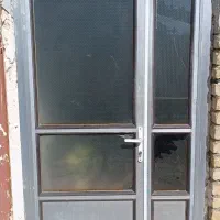 فروش در آلومینیومی دو لنگه در حد نو ابعاد 120در220