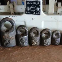 ست سنگ ترازو قدیمی و آنتیک ۹ عدد