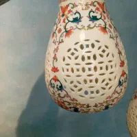 لوستر مدرن دو حلقه ال ای دی|لوستر و چراغ آویز|مشهد, شهید هاشمی نژاد|دیوار
