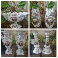 سرویس قهوه خوری مرمری هفت قدیمی|کلکسیون اشیاء عتیقه|مبارکه, |دیوار