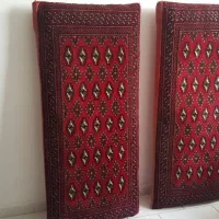 یک جفت پشتی دستباف ترکمن نو نو|پشتی|پرند, فاز ۶|دیوار