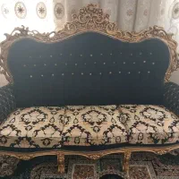 مبل سلطنتی با چوب راش تمیز در حد نو