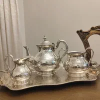 تی ست انگلیسی شفیلد سیلورپلیت نمکدان|ظروف سرو و پذیرایی|تهران, نیلوفر|دیوار