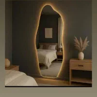 آینه بک لایت پازلی دفرمه ابعاد مختلف