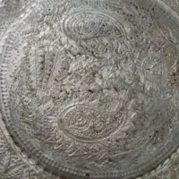 سینی  مسی  قلمکاری|کلکسیون اشیاء عتیقه|تهران, بهارستان|دیوار