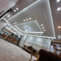 گچکاری طرح کناف لکه گیری نورمخفی سفید کار گچ کاری