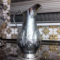 سرویس کامل سماور استیل مناسب جهیزیه|قوری، کتری، قهوه‌ساز دستی|مشهد, گاز|دیوار