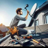 نصب آنتن و دوربین مداربسته در کرج